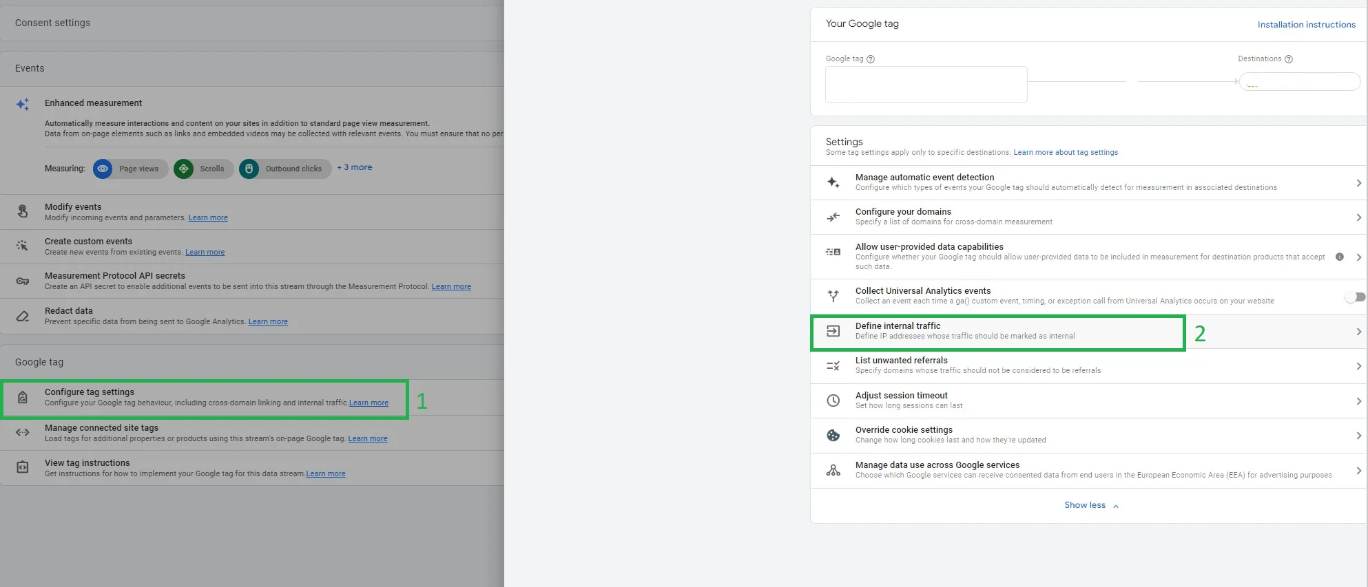 Direct Traffic Spikes in GA4 - Define internal traffic