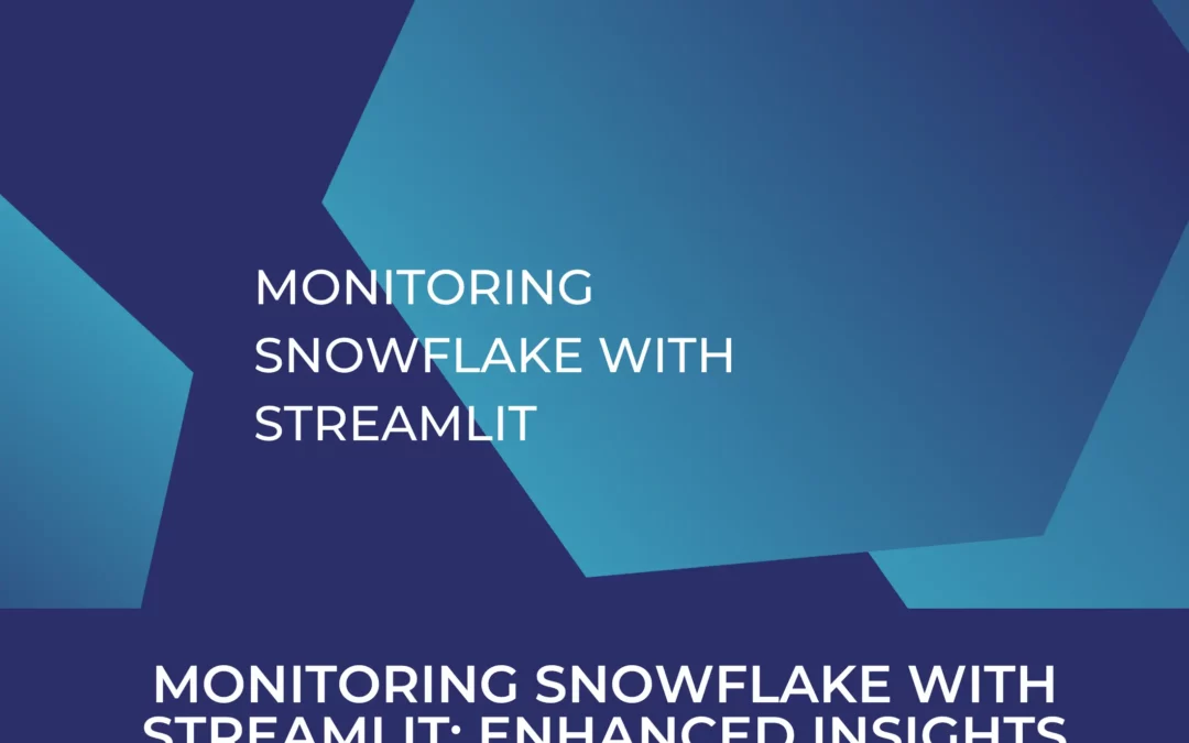 Monitoring Snowflake with Streamlit