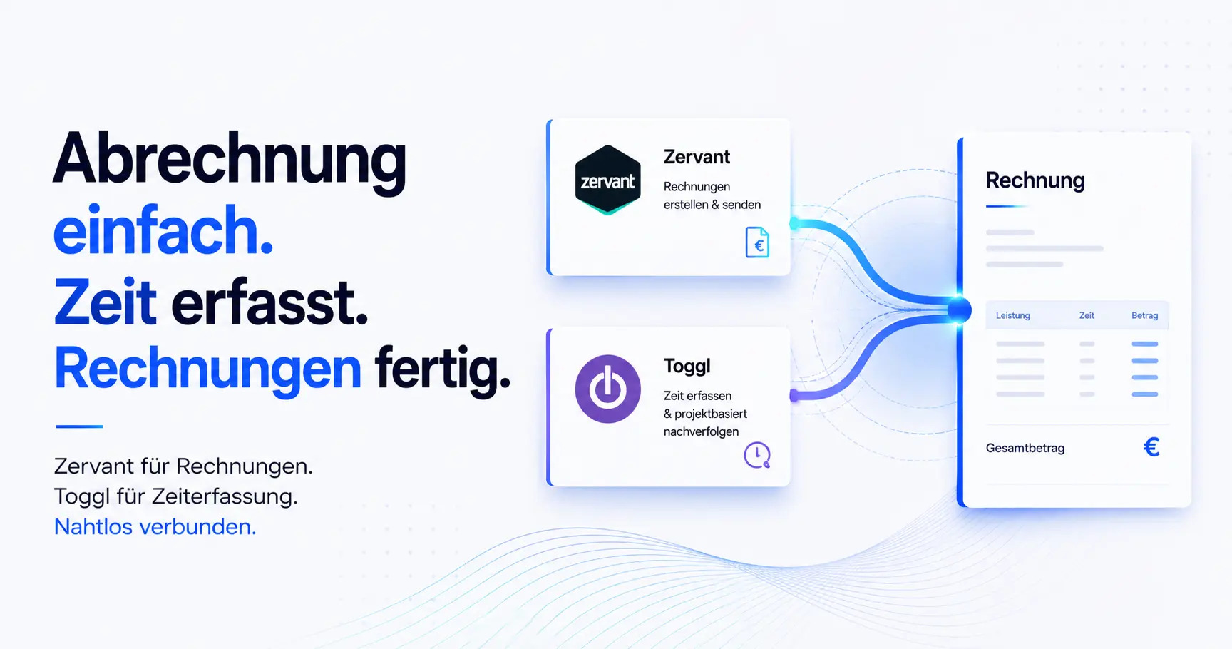 Rechnungserstellung mit Zervant und Toggl